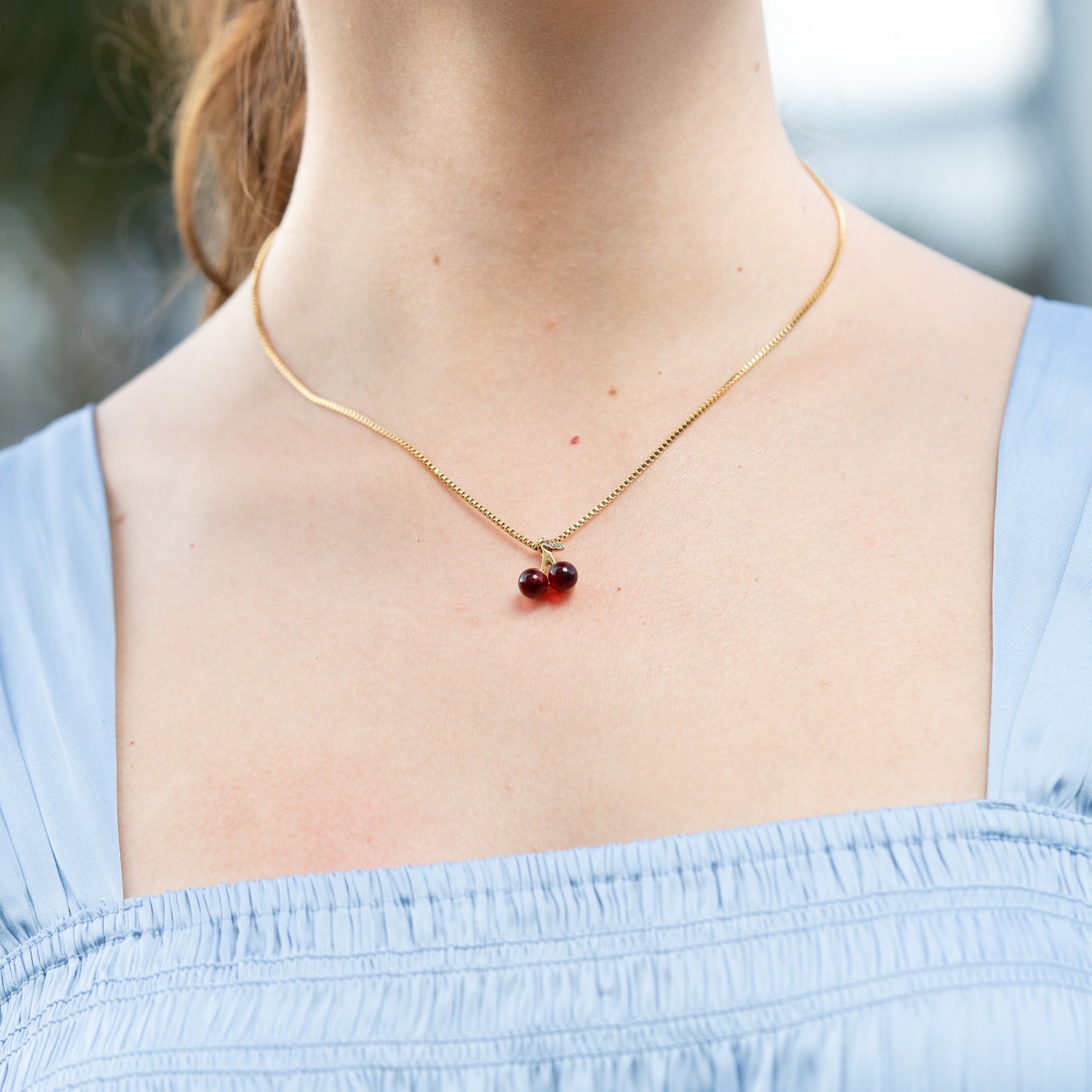 Cadena Cherry Roja Mujer
