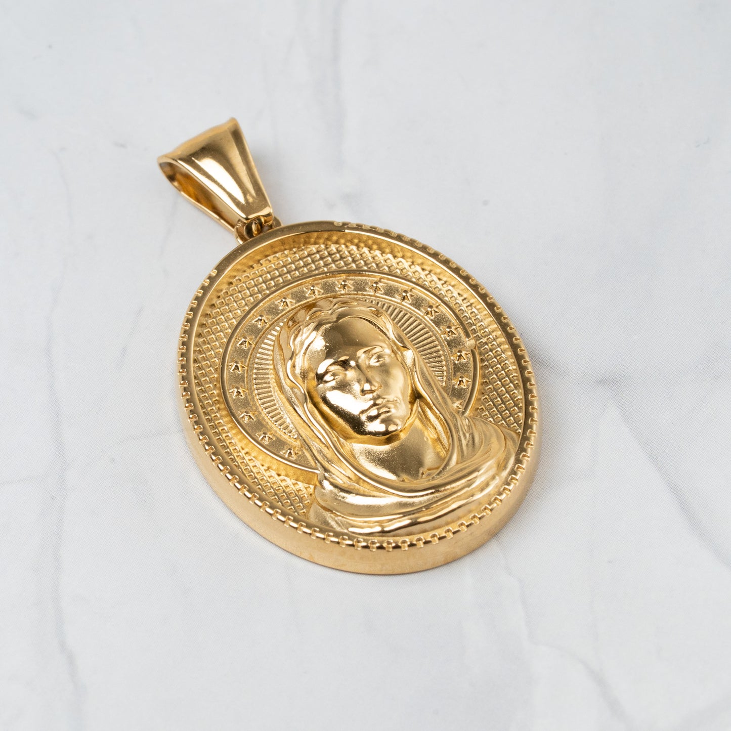 Combo Hombre Cadena Cartier + Dije Virgen