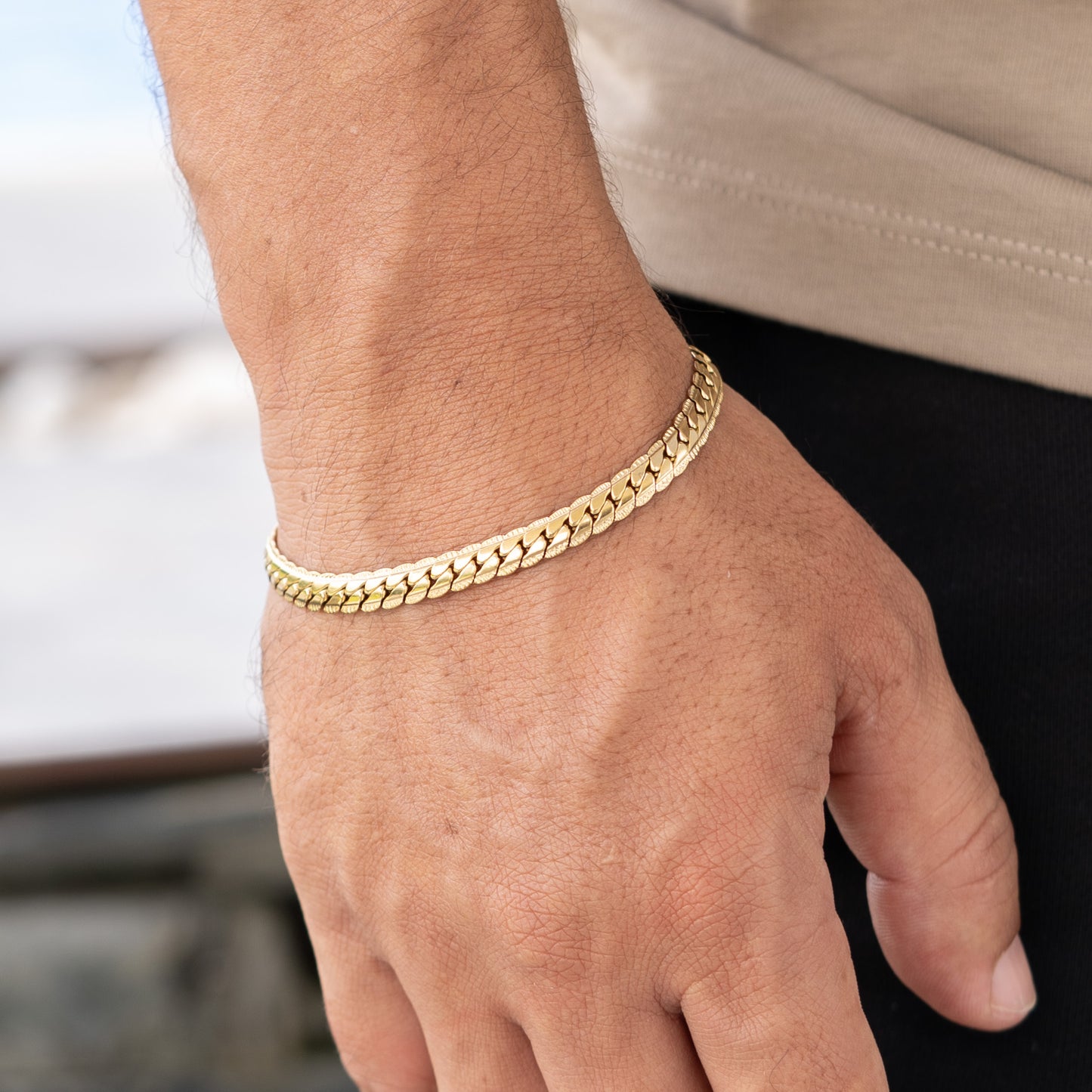 Pulsera Grabada Hombre