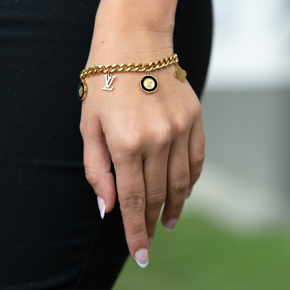 Pulsera Mujer LV Trebol - Ref105