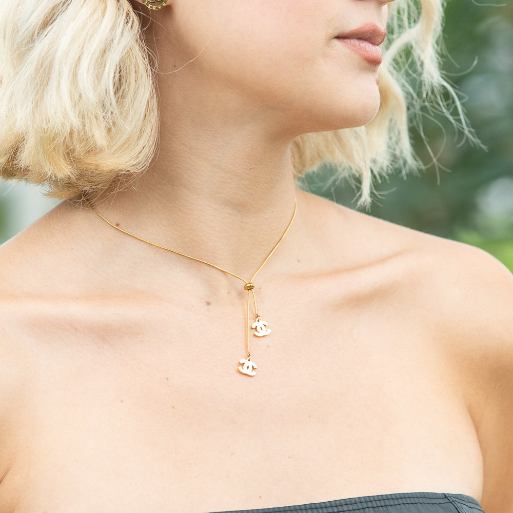 Cadena CH Mujer 2 Dijes -Ref141