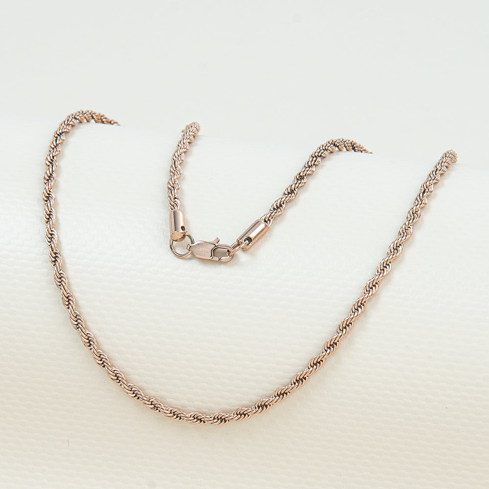 Cadena Lazo Rosa Mujer