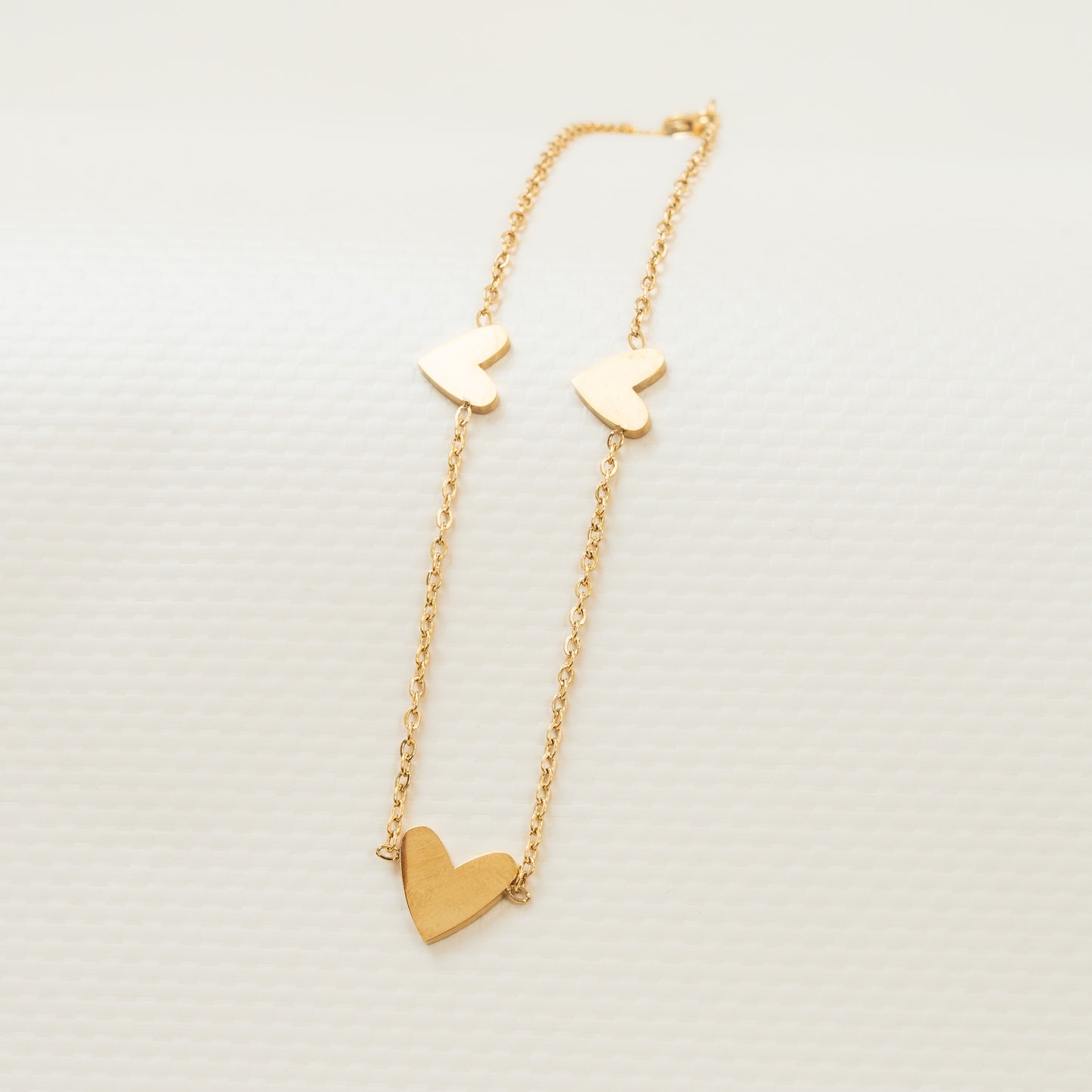 Tobillera Corazones