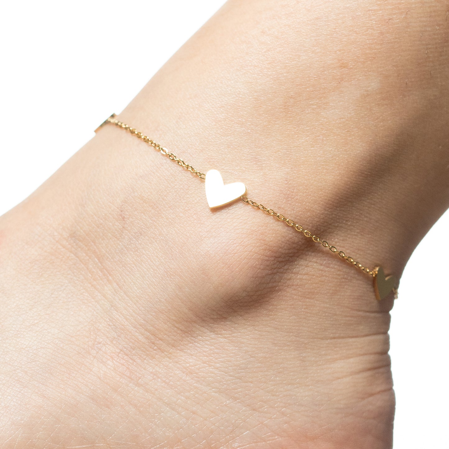 Tobillera Corazones