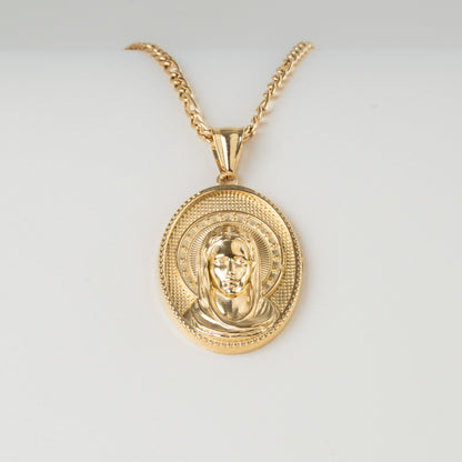 Combo Hombre Cadena Cartier + Dije Virgen
