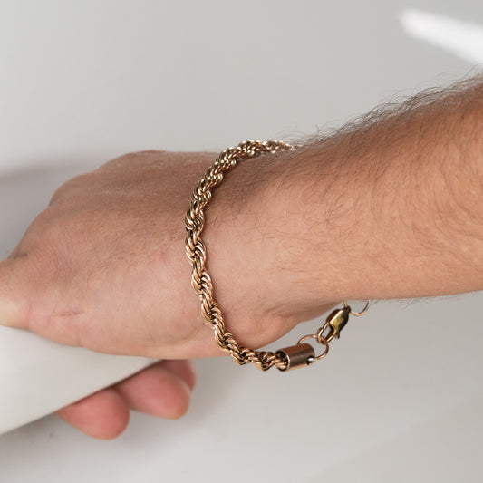 Pulsera Lazo Rosa Hombre