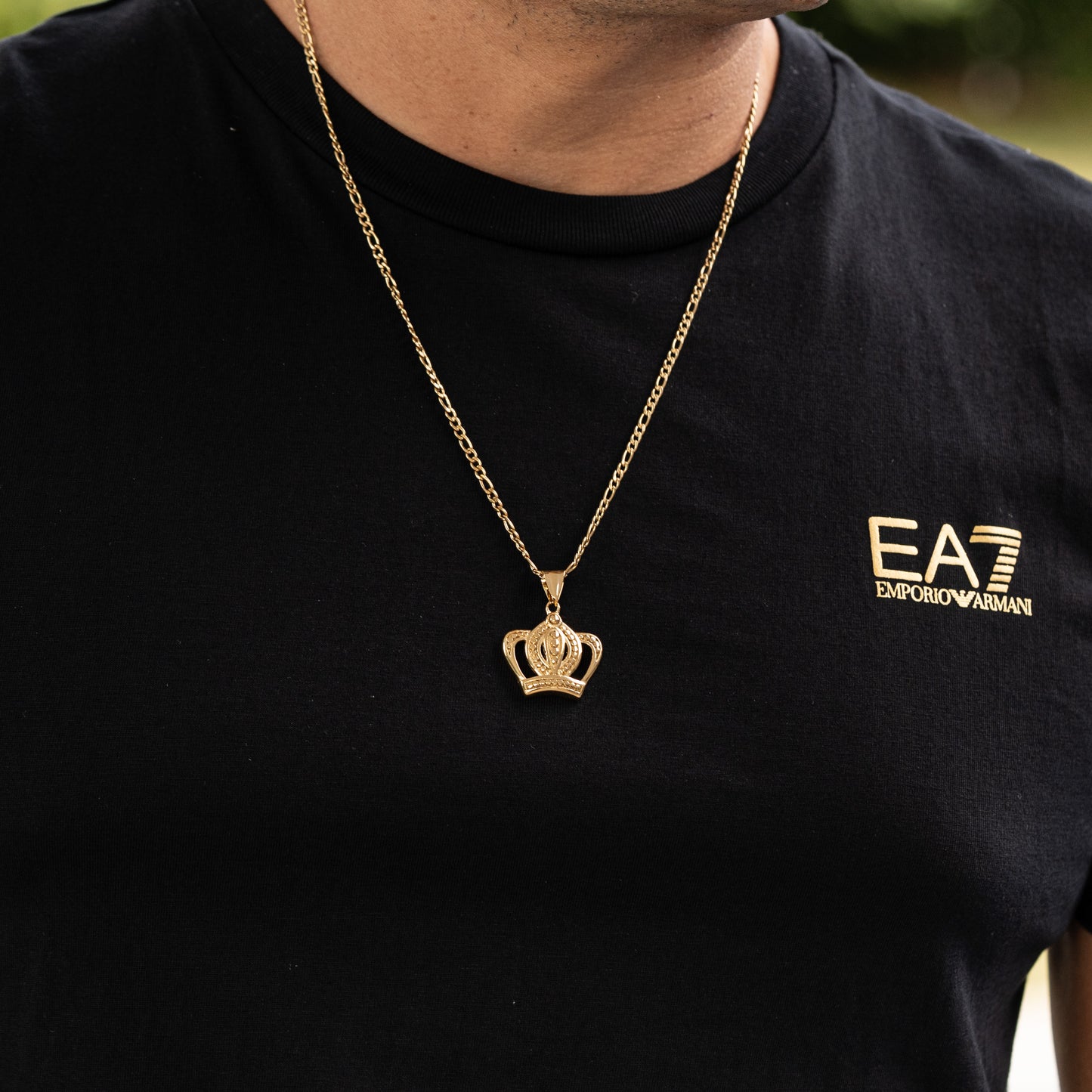 Combo Hombre Cadena Cartier + Dije Corona