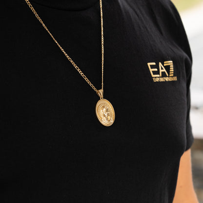 Combo Hombre Cadena Cartier + Dije Virgen