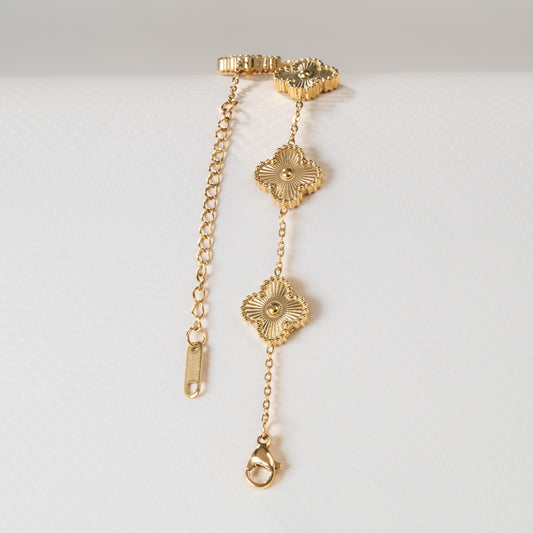 Pulsera Mujer VC Trebol Dorada - Ref009