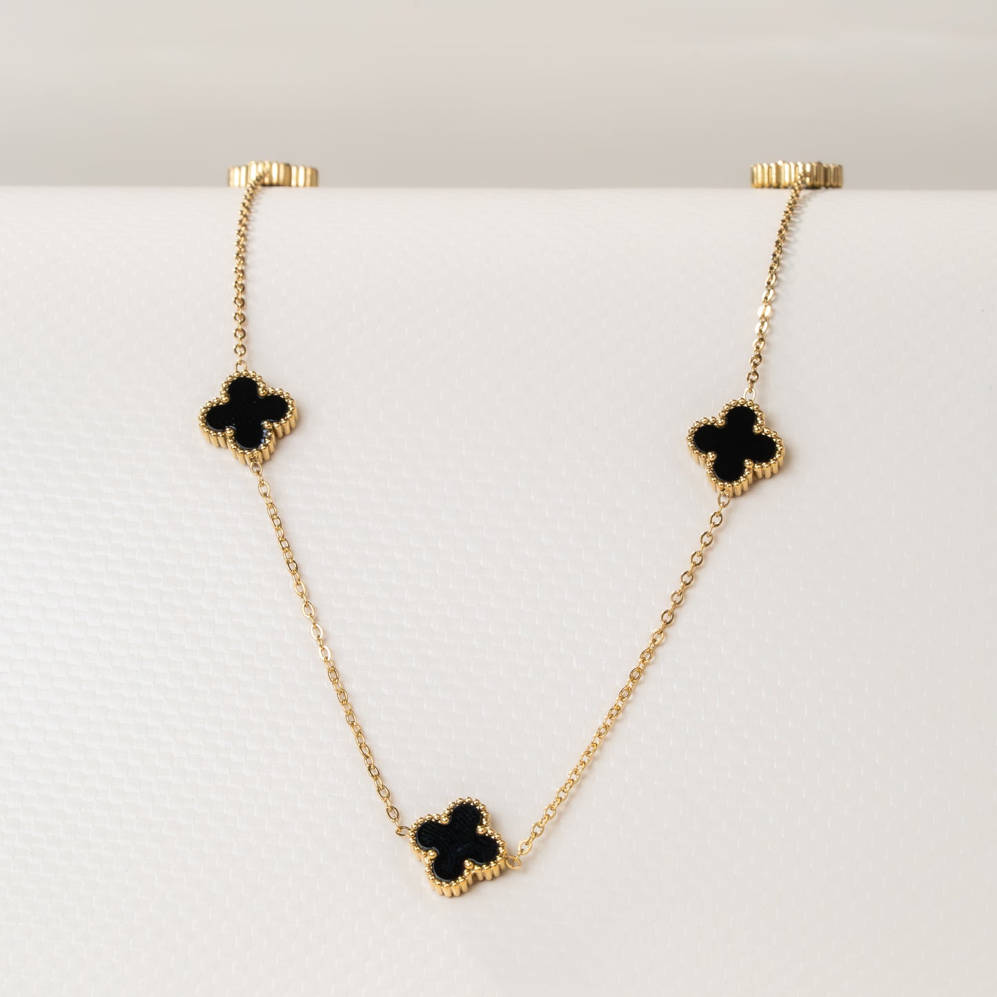 Cadena VC Trébol Negro Mujer - Ref108