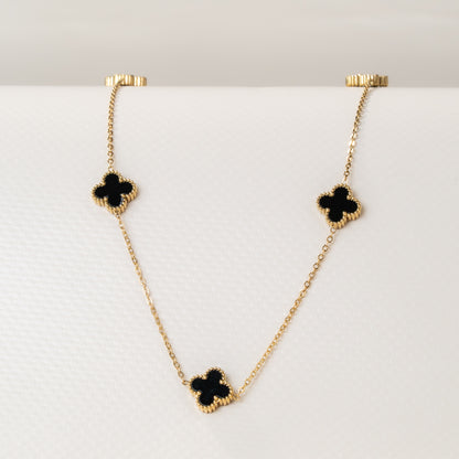 Cadena VC Trébol Negro Mujer - Ref108