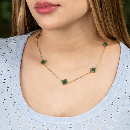 Cadena VC Trébol Verde Mujer - Ref106