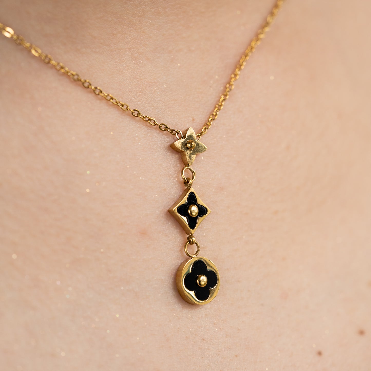 Cadena Trébol Triple Mujer - Ref103