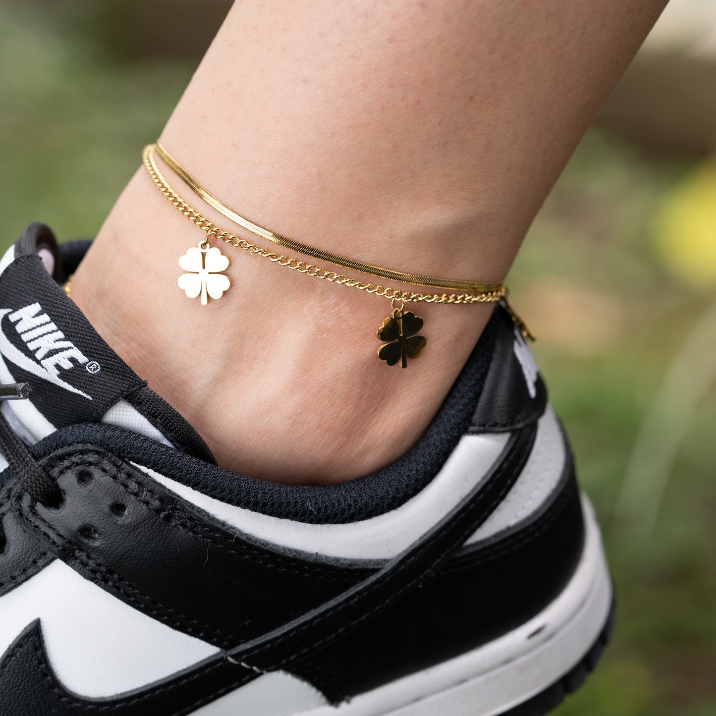 Tobillera Trébol Doble