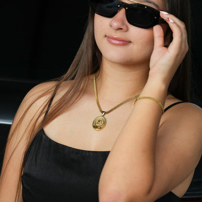 Combo Dama Cadena y Pulsera Chinesca + Dije