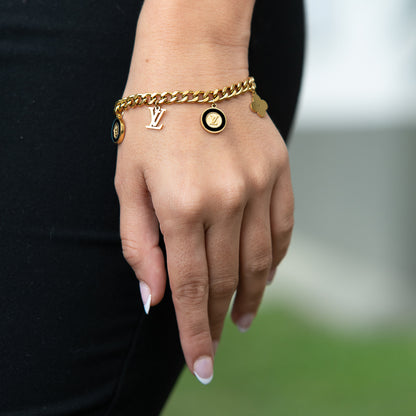 Pulsera Mujer LV Trebol - Ref105
