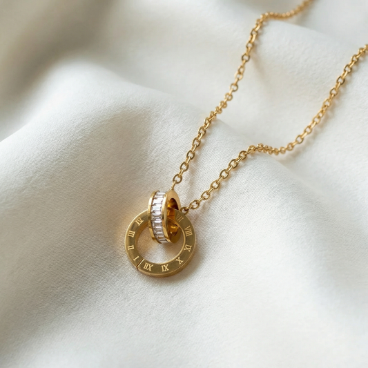 Cadena Argolla Doble Mujer - Ref61