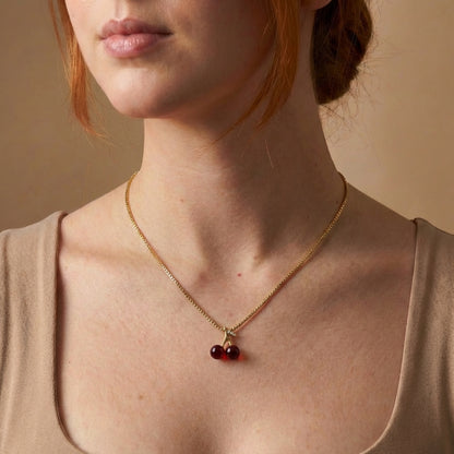 Cadena Cherry Roja Mujer
