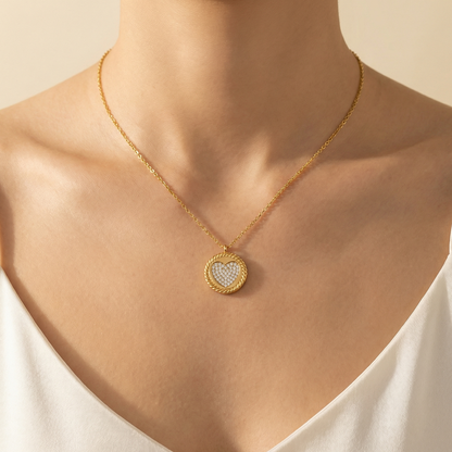 Cadena Corazón Redondo Mujer