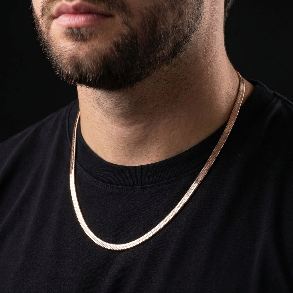 Cadena Egipcia Rosa Hombre