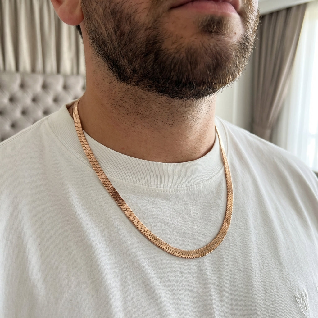 Cadena Egipcia Rosa Hombre