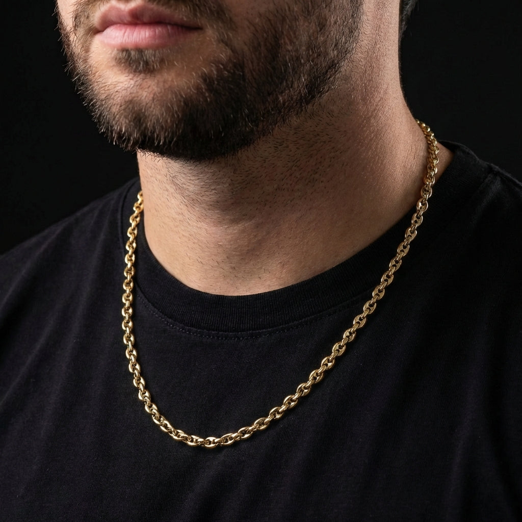 Cadena Grano Doble Hombre