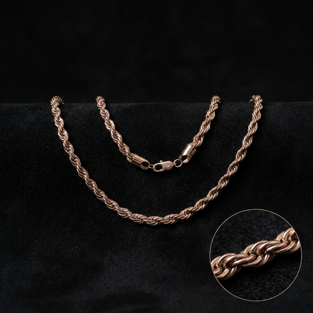Cadena Lazo Rosa Hombre