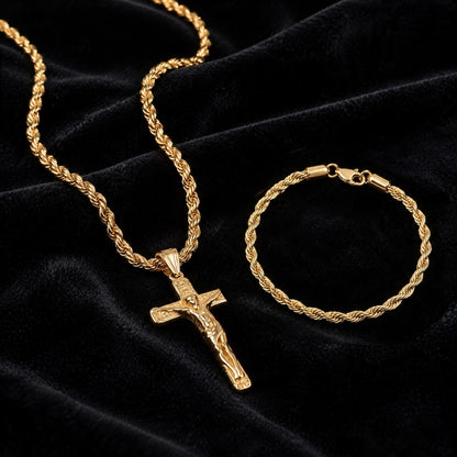 Super Combo Lazo + Dije Cristo Gratis